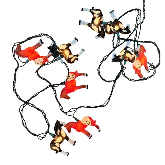 Western Horse Christmas Tree Light Covers Cowgirl Cowboy Farmhouse Ranch - Picture 2 of 13